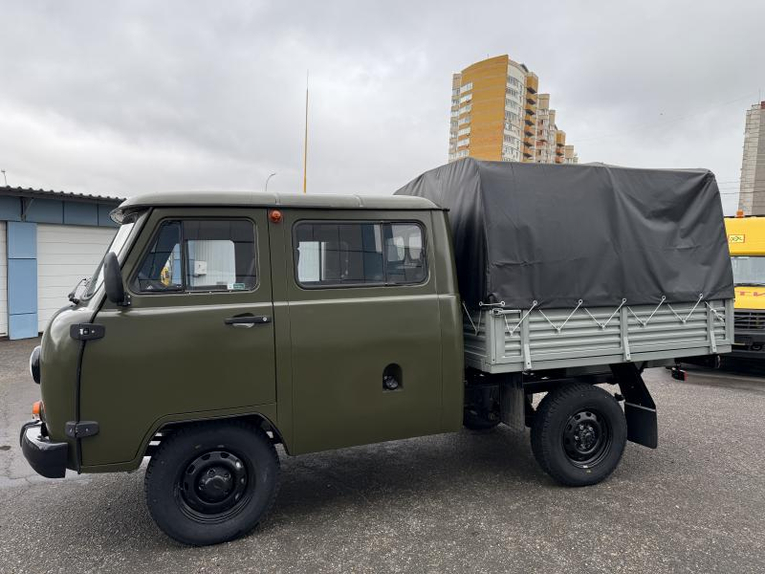 УАЗ Двухрядная кабина с бортом 2.7 Бензин 5МКП 4х4, ЕВРО-5 Стандарт без ABS Интерпартнер Ижевск