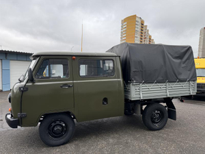 УАЗ Двухрядная кабина с бортом 2.7 Бензин 5МКП 4х4, ЕВРО-5 Стандарт без ABS Интерпартнер Ижевск