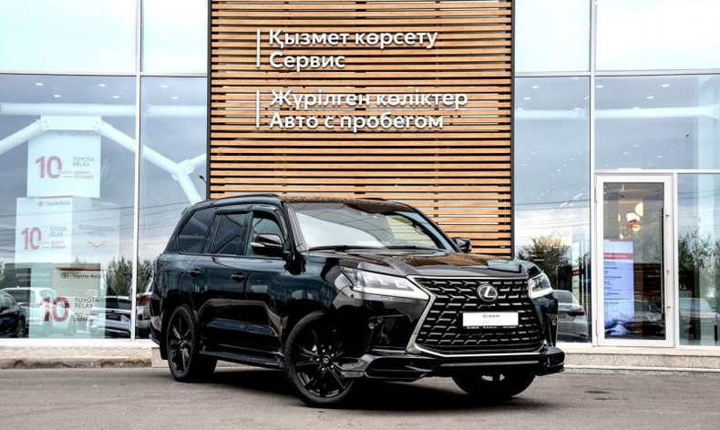 Lexus LX 570 5.7 AT (383 л.с.) 4WD BLACK VISION 7 м BR Автомобили с пробегом Шымкент  